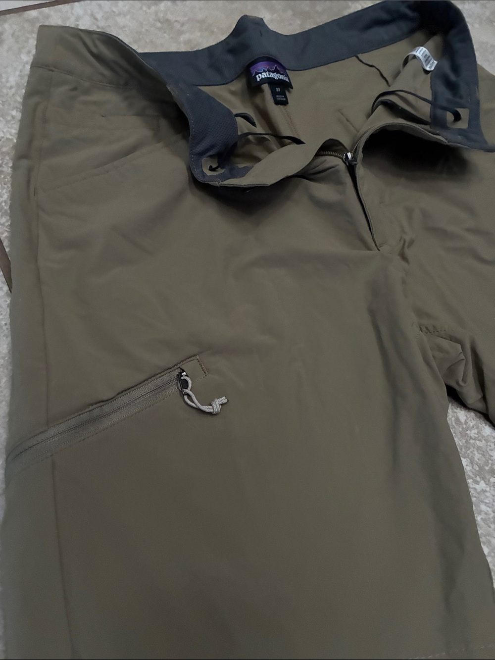Patagonia Olive Men's Performance Hybrid Shorts - Picture 4 of 10